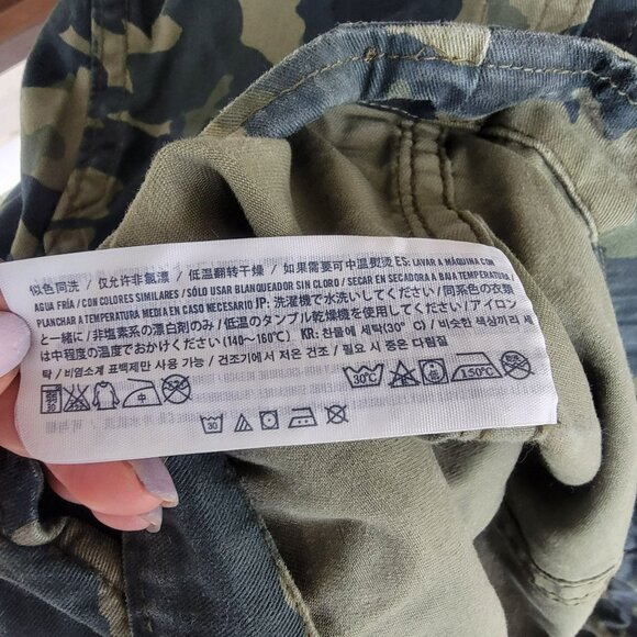 ⭐Abercrombie Size XL Kids Camouflage Military camo utility outwear Jacket Green - Picture 7 of 7